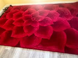 pier 1 imports red rose rug in