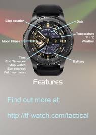 It was hard to find quality apps for samsung gear s3, galaxy watch and it still is the case with the galaxy watch active. Driver Tactical Gear Tempus Fugit Watches