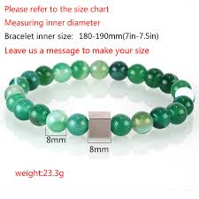 Us 2 79 38 Off Mcllroy Charm Love Natural Stone Bead Bracelet For Women Men Vintage Round Beads Bracelets Customized Size Jewelry Friends Gift In