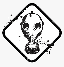radiation drawing gas mask máscara de