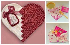 diy fabric heart mug rug free sewing