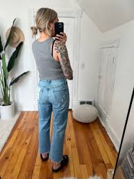 frame le jane jeans are a 90s style