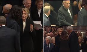 Does the envelope affair at bush funeral service foreshadow a major series of radical events in washington, d.c.? Lip Reader Reveals What Was Really Said At George H W Bush S Funeral Daily Mail Online
