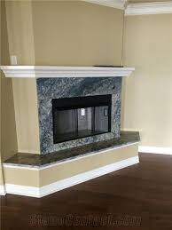 Azurite Granite Modern Style Fireplace