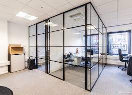 installation of glass partitions