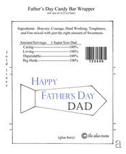 Fathers Day Hershey Bar Wrappers