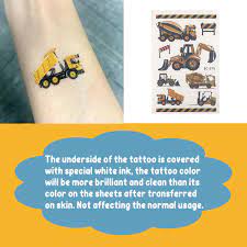 Small tractor tattoo, tractor tattoos. Buy Partywind 110 Pcs Cars And Trucks Temporary Tattoos For Kids Construction Tractor Themed Birthday Party Supplies Decorations For Boys Construction Trucks Fake Tattoos Stickers For Toddlers 12 Sheets Online In Vietnam B08dfhb6bq