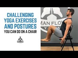 challenging chair yoga exercises man