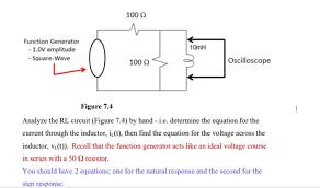 Solved 100 Ω Function Generator 1 0v