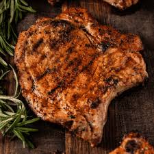 grilled pork chops with homemade sweet