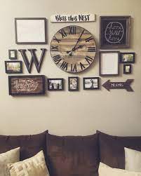 Gallery Wall With Handmade Pallet Clock