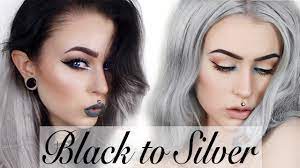 how to black to silver hair step by