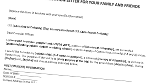 an invitation letter for visa