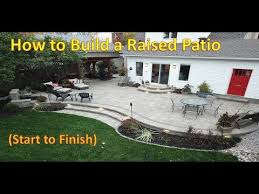 How To Build A Raised Patio Time Lapse