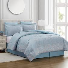 6 Piece Seafoam Blue Comforter Set