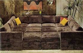 Vintage Couch Pit Sofa Man Cave Home