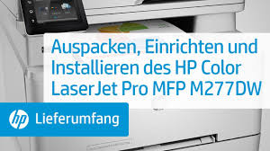 Create an hp account and register your printer; Auspacken Einrichten Und Installieren Des Hp Color Laserjet Pro Mfp M277dw Youtube