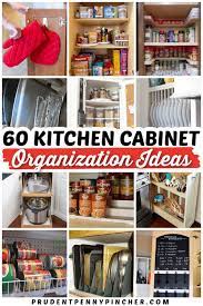 diy kitchen cabinet organization ideas