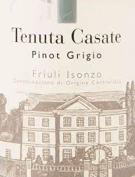 Tenuta Casate Pinot Grigio Friuli Isonzo 0.75 л купить - Итальянское вино  Тенута Казате Пино Гриджио цена в магазине