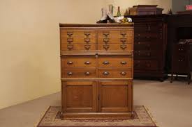 stacking oak antique file cabinet circa