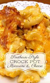 southern style crock pot macaroni cheese