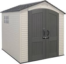 See more ideas about shed storage, shed plans, outdoor storage sheds. Amazon Com Lifetime 60042 7 X 7 Outdoor Storage Shed Desert Sand Storage Sheds Garden Outdoor