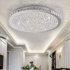 31 5inch Round Luxury Crystal Glass Led