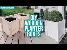 Diy Wooden Planter Box Outdoor Diy