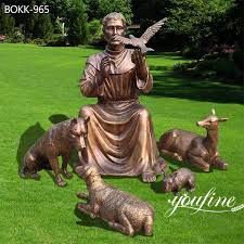 Catholic Bronze St Francis Of Assisi