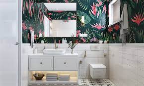10 Beautiful Bathroom Wallpaper Ideas