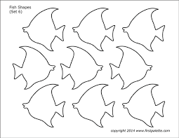 Fish Shapes Free Printable Templates Coloring Pages
