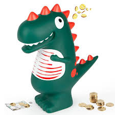 dinosaur piggy bank kids money box