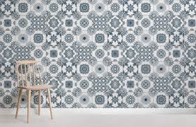 light grey portuguese tile wallpaper