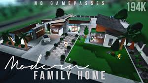 bloxburg modern family home no
