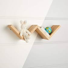crate and barrel origami wall shelf by