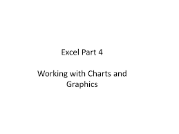 Excel Part 4 Working With Charts And Graphics Xp Objectives