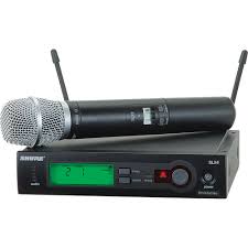 Shure Slx24 Sm86 Wireless Handheld Microphone System With Sm86 Capsule H5 518 To 542 Mhz