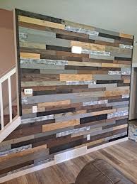 Reclaimed Wood Accent Wall Rustic
