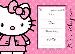 Hello Kitty Invitation Card Maker Free Major Magdalene