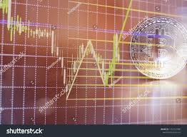 Binary Options Chart Trading Statistics Bitcoin Stock Photo
