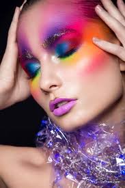holographic makeup is back with a bang