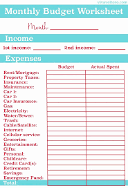 010 Printable Monthly Budget Templates Template Archaicawful