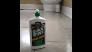 how to use quick shine on tile floors