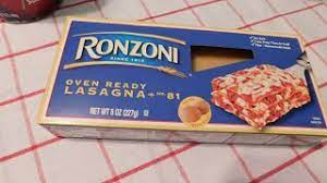 ronzoni oven ready lasagna vine ripe