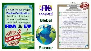 Yes there is a food safe paint. Food Grade Paint Fakolith Eu 10 2011 Food Safe Epoxy Food Contact Paint Food Industry Paint Food Grade Epoxy Food Safe Paints Biofilm Stop Coatings Stop Biofilm Eliminate Biofilm Bactericide Paint Listeria Spp Tca Healthy Zero Voc Paint Paint For