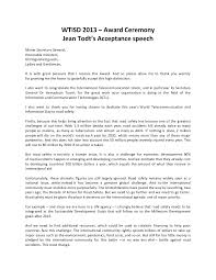  acceptance speech examples 20 wtisd todt speech