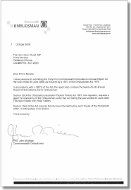 Transmittal Letter Commonwealth Ombudsman Annual Report 2007 08