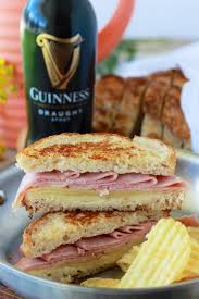 ham and swiss grilled cheese with zesty