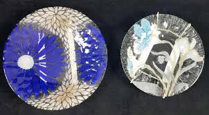fused art glass plates