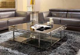 modern metallic grey leather sofa set